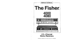 Fisher 4000 - Service Manual